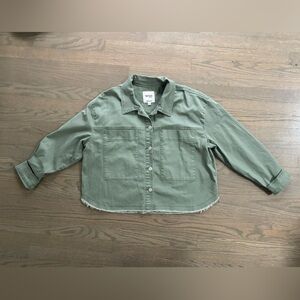 Kensie Jeans Vintage Lux green utility jacket women’s XL NWOT